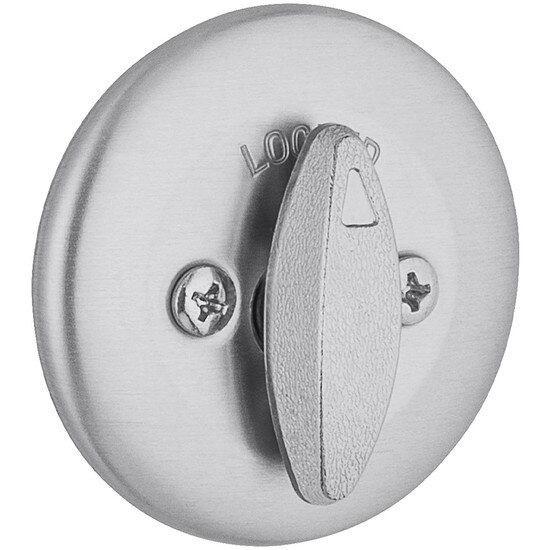 Kwikset 660 Single Cylinder Deadbolt Featuring SmartKey Security In Satin Chrome Back Side